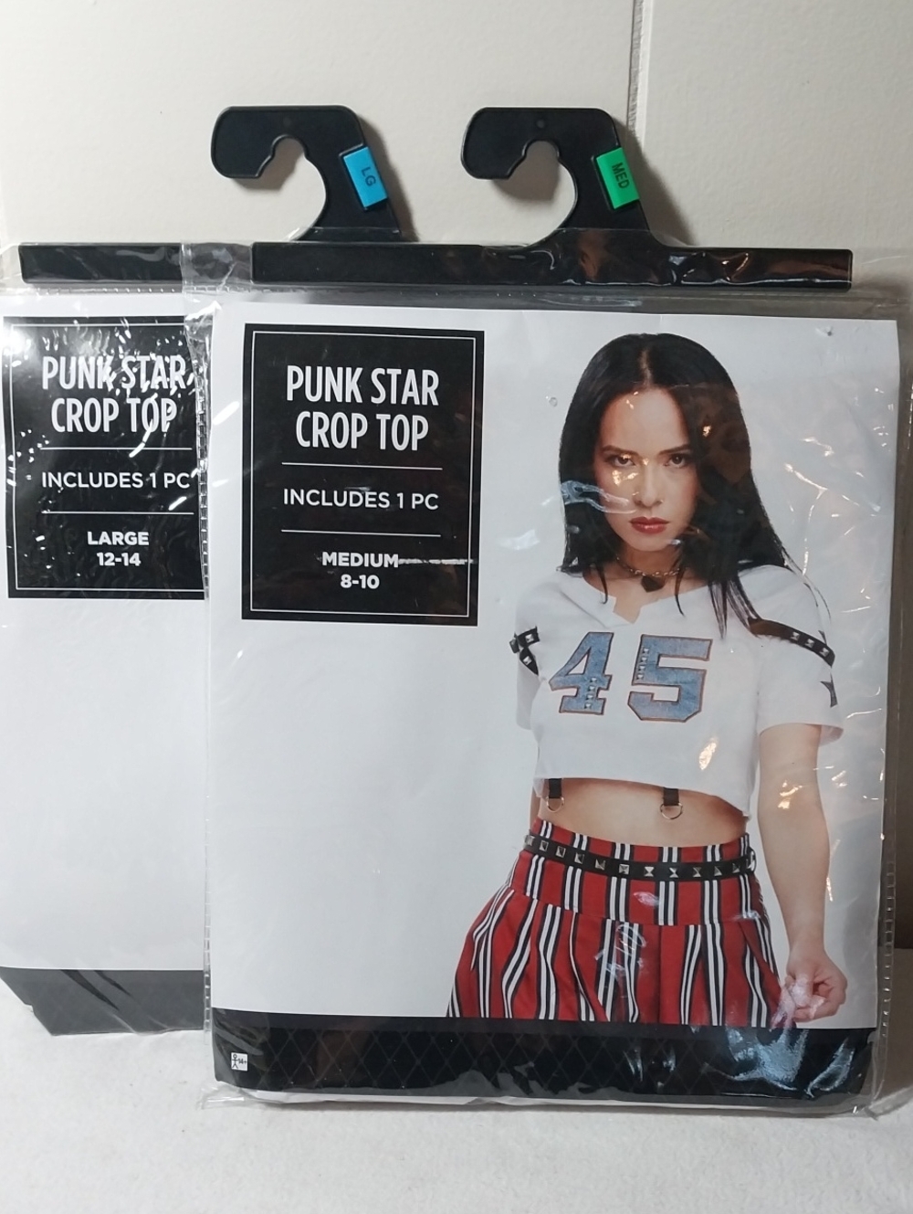 Punk Star Crop Top Halloween Costume NEW Adult M Or L